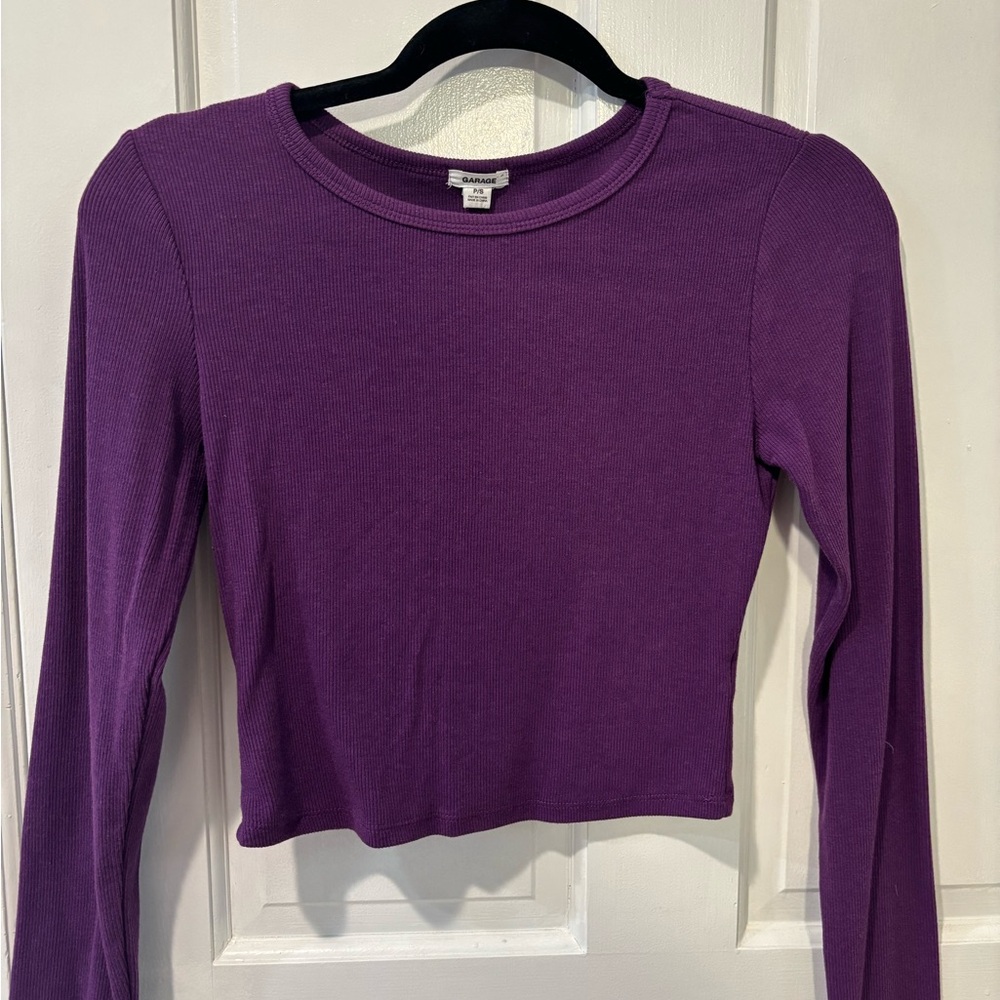 Purple Long Sleeve Women's Top